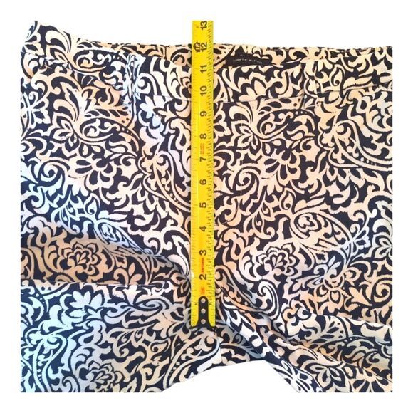 Tommy Hilfiger Slim Stretch Capri Waverly Black White Floral Size 16 Excellent - Picture 12 of 16